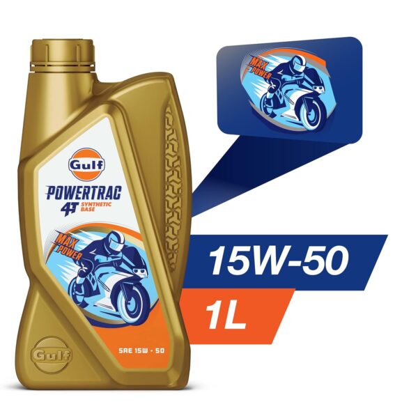 Lubricant for Gulf Powertrac 4T SAE 15W-50 (1L) - Image 3